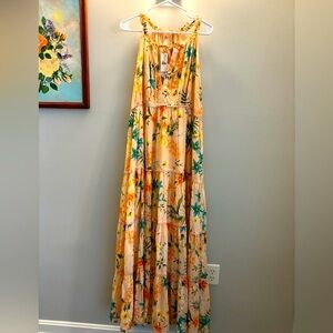 Anthropologie PQ Swim Halter Maxi Dress